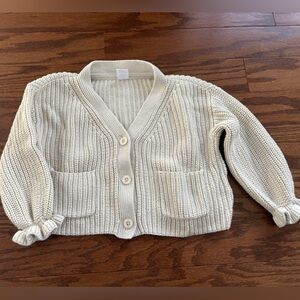 GAP Cream Baby Cardigan Sweater